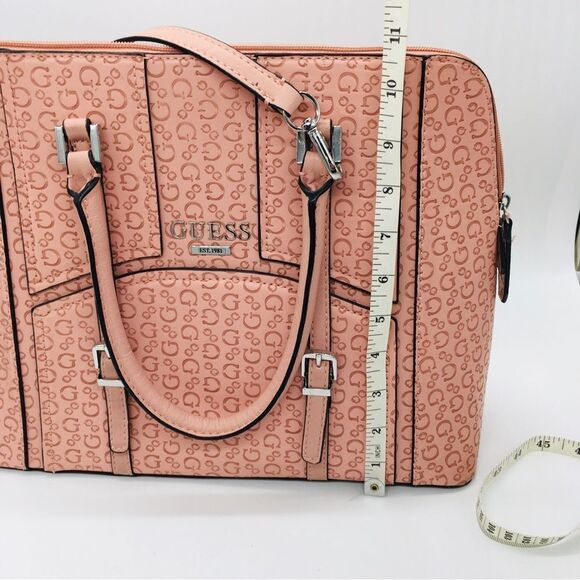 GUESS Large Logo Pattern Faux Leather Purse Shoulder Strap - Picture 8 of 11